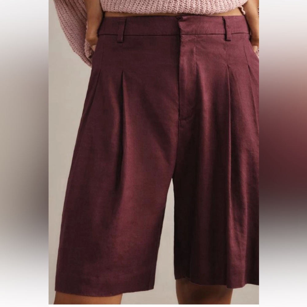 Maeve by Anthropologie The Avery Pleated Shorts - Picture 16 of 16